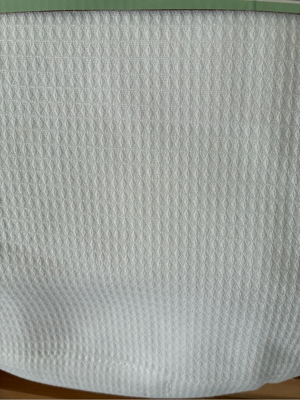 The Spring Shop White Waffle-Texture Shower Curtain NWT!